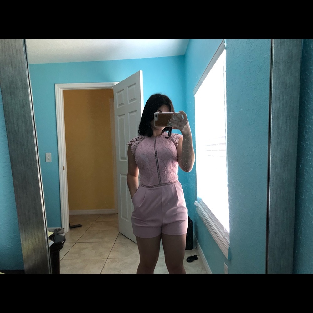 Pink romper/jumpsuit